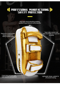 Cible de frappe basse F3305 en cuir microfibre pour entraînement de combat Muay Thai Taekwondo Sanda – Cibles pour pieds et mains - Product Image 6