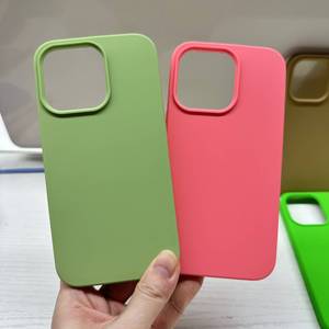 Coque en silicone pour téléphone portable LOGO personnalisé housse anti-poussière pour iphone 14 15 16 Pro Max - Product Image 3