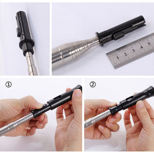 Poste telescópico de 13 secciones Herramientas de limpieza de acoplamiento rápido de acero inoxidable Material metálico - Product Image 3