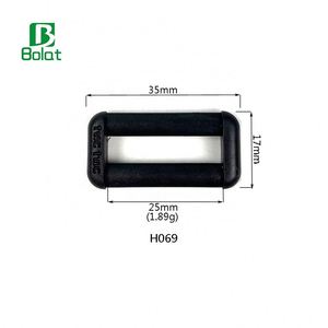 Vintage sang trọng Ba Lô Túi phụ kiện 25mm vuông trượt điều chỉnh D-Ring khóa nhựa màu đen khác nhau kích cỡ khác nhau - Product Image 1