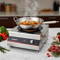 Lestov Petite table de cuisson à induction commerciale avec bouton de contrôle Cuisinière à induction de restaurant pour restauration d'hôtel de cantine