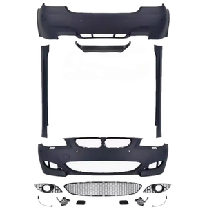 Kit de Carrocería <span class=keywords><strong>M</strong></span> Tech para <span class=keywords><strong>BMW</strong></span> Serie <span class=keywords><strong>5</strong></span> <span class=keywords><strong>E60</strong></span> 2002-2010 <span class=keywords><strong>M</strong></span> Sport PP de Alta Calidad en Gris Imprimación, Parachoques Delantero, Faldones Laterales, Alerón - Product Image 6