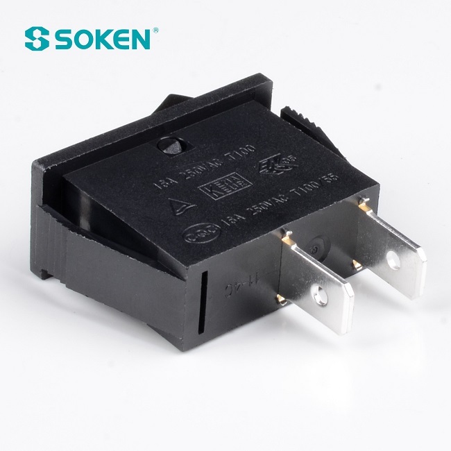 SOKEN RK1-11 Interruttore A Bilanciere 16A 125/250VAC - 2 Posizioni, 2 Pin