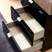DAZOOHOME Bureau Moderne Minimaliste de Luxe Léger en MDF avec Surface en Panneau Artificiel, Table de Maquillage pour Étudiant, Bureau d'Ordinateur avec Rangement