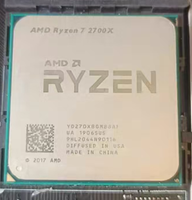 Procesador AMD Ryzen7 2700X Usado, 8 Núcleos, 16 Subprocesos, Socket AM4, Procesador de Escritorio de Segunda Mano, Chip de Juego Desmontado