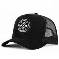 Gorra de béisbol personalizable para conductor de camión, ajustable, de malla, deportiva, formal, con logo bordado, al por mayor, parche de gamuza y goma para camionero