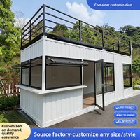 Maisons mobiles en conteneurs, maisons modulaires, bureaux et commerces assemblés, structure en acier galvanisé sur mesure, fenêtre coulissante en verre trempé