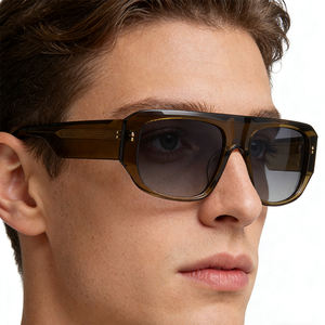 Lunettes de soleil en acétate de style italien tendance 2026 pour unisexe, verres polarisés TAC UV400, accessoire de mode haut de gamme - Product Image 5