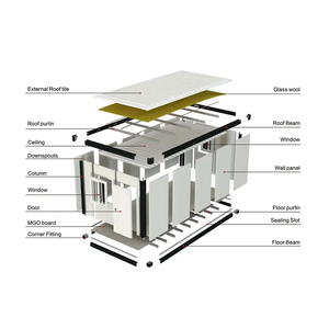 20ft có thể tháo rời container sống prefab Gói phẳng cho bộ phận Dự Án Xây dựng nhà Container có thể tháo rời - Product Image 4