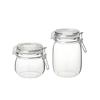 Pots ronds de balle de dessus d'oscillation de 4.25oz 120ML avec hermétiquement des joints pour le marinage, préservant