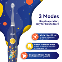 Brosse à dents électrique sonique pour enfants, étanche IPX7, pour bébés de 0 à 3 ans, Seago SG-2159, fabrication OEM, étiquette privée