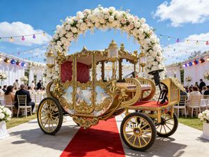 Calèche royale électrique pour mariage à vendre, idéale pour le tourisme et les transports spéciaux - Product Image 1