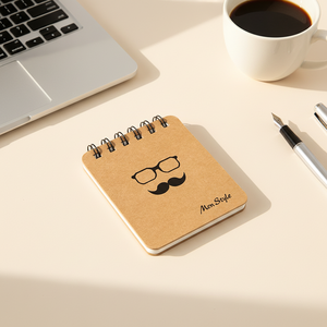 Carnet de composition A5 à spirale avec couverture en PVC et papier, reliure cousue, 60 feuilles - Product Image 2