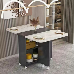 Mở rộng gấp bàn chân đảo nhà bếp và thanh tường gấp Space Saver <span class=keywords><strong>10</strong></span> chỗ ngồi vòng phòng ăn bàn - Product Image 4