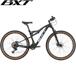 Bicicleta de Montaña BXT 29er de Carbono con Suspensión Completa, Eje Pasante BOOST, 1x11 Velocidades, Freno de Disco, Pedal Ordinario, <span class=keywords><strong>MTB</strong></span> Soft Tail, <span class=keywords><strong>XC</strong></span> - Product Image 3