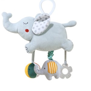 Juguete Musical para Bebés al por Mayor: Lindo Elefante y Erizo con Campanas, Mordedor Colgante para Carriolas, Asientos de Coche y Cunas - Product Image 1