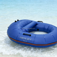 Bateau escargot gonflable en PVC Hailebao pour une personne, idéal pour la dérive, la pêche, les loisirs aquatiques et les rassemblements en piscine