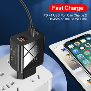 2025 New Hot Seller OEM QC 3.0 20W PD Quick Charger Fast <b>Adapter</b> EU US UK Plug Type <b>C</b> <b>USB</b> Wall Charger for Mobile Phone - Product Image 5