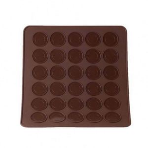 30 Operture Round Heat Resistant Macaron <b>Silicone</b> <b>Baking</b> Mat Wholesale Macaron Mat - Product Image 4