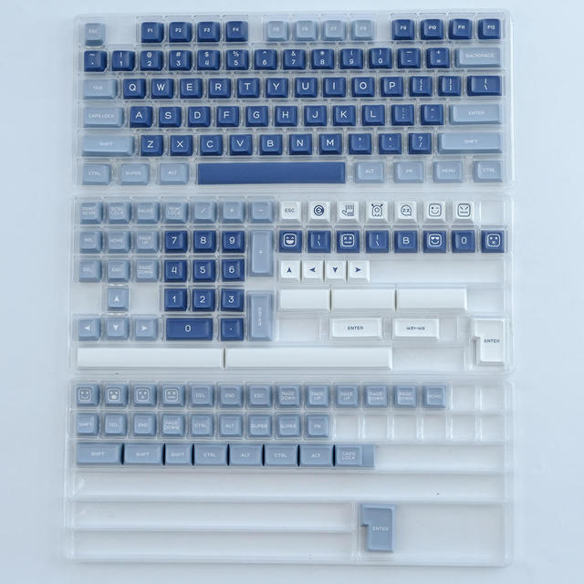 AFLION ANSI Layout Double Shot Keycaps Set SA Profile Keycaps Set With 2.75u/3u/6.25u/7u Spacebar for Mechanical Keyboard