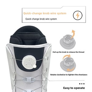 NOIDECRK Nouvelles Chaussures de <span class=keywords><strong>Snowboard</strong></span> Unisexe pour Débutants <span class=keywords><strong>Freestyle</strong></span> Gravées Lisses pour <span class=keywords><strong>Park</strong></span> en Tissu PU Imperméable - Product Image 3