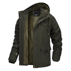 Veste bomber d'hiver pour homme, légère et élégante, à col montant camouflage, doublure douce, streetwear décontracté, sports de plein air - Product Image 5