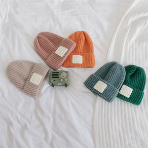 Wholesale Custom Logo Beanie Hats <b>Winter</b> Warm Knit <b>Cap</b> with Embroidery for Men Women Outdoor Sports - Product Image 1