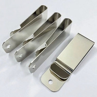 74*22mm Noir Métal Manganèse Acier Mobile Téléphone Sacs Machine Pince Holster Gaine Ceinture Clip pour Portefeuille Argent