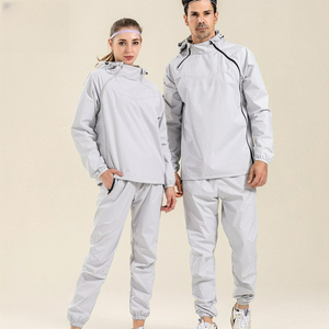 Combinaison de <span class=keywords><strong>sauna</strong></span> personnalisée avec logo 2025 pour une utilisation à domicile, vêtements de sport pour couples, fitness et course à pied, toutes saisons, taille élastique - Product Image 2