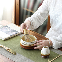 Accessoires de service à thé Matcha traditionnel de Style japonais, support de fouet en bambou