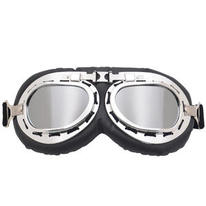Gafas de Motocicleta Retro con Montura Completa, Lentes Reemplazables, Protección UV, Resistentes al Viento y a la <span class=keywords><strong>Arena</strong></span>, Gafas de Sol <span class=keywords><strong>para</strong></span> Uso en Exteriores <span class=keywords><strong>para</strong></span> Hombre - Product Image 4