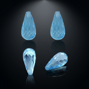 Topacio azul NATURAL para fabricación de joyas, Gema suelta de alta calidad, precio de fábrica al por mayor - Product Image 2