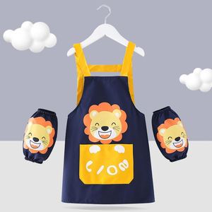 Bata de pintura impermeable de algodón para niños, diseño de uso invertido, para arte, guardería, niños y niñas, para fiestas - Product Image 6