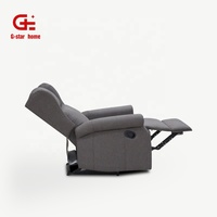 Sofá Reclinable Japonés Moderno de Respaldo Alto, Cuero PU, Ajustable, Extensible, Individual, Manual, Cómodo, con Respaldo Reclinable, Estructura Metálica