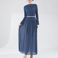 PLEAT Miyake Chic Unique Haut de Gamme Écologique 100% Polyester Infroissable Respirant Décontracté Naturel Grande Taille Africain Maxi ODM