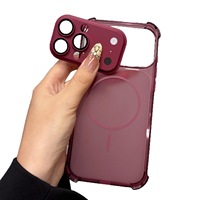 Coque de téléphone magnétique en silicone à grande fenêtre, très vendue, pour iPhone 17 Pro Max, 17 Pro, 17, 18 Pro Max, 18 Pro, 16