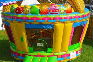 <span class=keywords><strong>Castillo</strong></span> Inflable con Forma de Canasta de Conejito de Pascua, Jumper de Huevos de Pascua Inflable para Niños - Product Image 2
