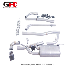 Sistema di Scarico Personalizzato per Auto Sportive, Catback in Acciaio Inox 304 per BMW 118i 1.5T F20 B38 B15A 2017, Silenziatore Singolo - Product Image 4