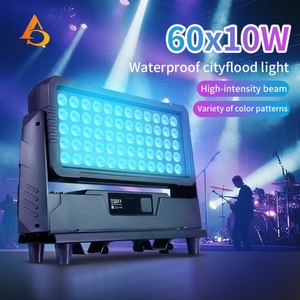 AICPOSE 60x10W RGBW 4 en 1 IP65 Proyector LED para Exteriores, Iluminación Urbana a Color, Arquitectura, Paisaje, con Efecto de Luces de Escenario - Product Image 2