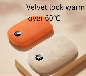 Nouveau chauffe-mains 2024 de grande capacité 10000 mAh avec affichage LED, toucher velours, trois réglages de température et chargement Type-C - Product Image 3