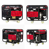 Générateur portable BISON BS14000E 220V/380V 24V DC 12000W à démarrage électrique refroidi par air 4 temps 50/60Hz respectueux de l'environnement ISO/CE