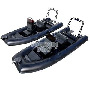 Bateau semi-rigide (RIB) de luxe en aluminium 580, durable et léger, pour la pêche, les sports nautiques et les loisirs, idéal comme bateau d'accompagnement ou annexe pour yacht, à vendre. - Product Image 3