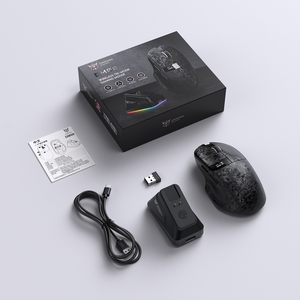 Ratón Inalámbrico para Juegos Tri-Modo con Logotipo Personalizado OEM ODM, 12000 DPI, RGB, Recargable, ONIKUMA DM08, FCC, CE, RoHS - Product Image 2