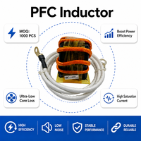 Inducteur PFC personnalisé à enroulement toroïdal, bobine de correction du facteur de puissance à haute efficacité, inducteur de puissance à courant élevé