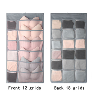 Tas penyimpanan pakaian dalam, pakaian dalam gantung dua sisi Multi lapisan, <span class=keywords><strong>Organizer</strong></span> kaus kaki untuk asrama, kamar tidur, Lemari - Product Image 5