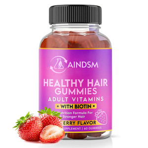 Suministro de fábrica Biotin Collagen Gummies Health Hair Gummies Organic Biotin Vitamin Gummy para el crecimiento de la piel del cabello - Product Image 1