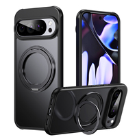 Coque de téléphone transparente antichoc en PC avec support magnétique rotatif pour Google Pixel 11 Pro XL 10A 9 8 9A 8A 10 Pro