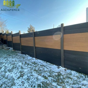 Panneaux <span class=keywords><strong>de</strong></span> clôture en composite WPC couleur sable pour extérieur, clôture <span class=keywords><strong>de</strong></span> <span class=keywords><strong>jardin</strong></span> pour l'intimité, porte en composite WPC, composite bois-plastique - Product Image 3