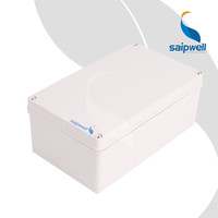 Boîtiers étanches articulés en plastique ABS Saipwell IP67 pour boîtiers électroniques, boîtes de jonction électriques transparentes