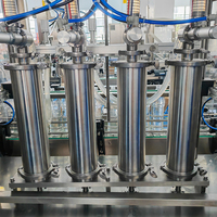Mesin tutup mengisi minyak goreng Piston otomatis/minyak Canola